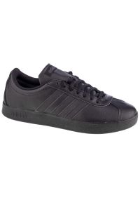 Adidas - Buty adidas Vl Court 2.0 M FW3774 czarne. Okazja: na co dzień. Zapięcie: sznurówki. Kolor: czarny. Materiał: materiał, syntetyk. Szerokość cholewki: normalna