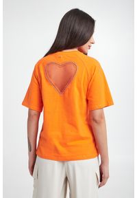 Twinset Milano - T-shirt damski TWINSET. Materiał: bawełna. Wzór: aplikacja #3