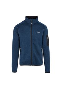 Regatta - Bluza Polarowa Męska Melanżowy Pełen Suwak Newhill. Kolor: wielokolorowy, niebieski, szary. Materiał: polar. Wzór: melanż. Sezon: zima. Styl: sportowy. Sport: turystyka piesza #1