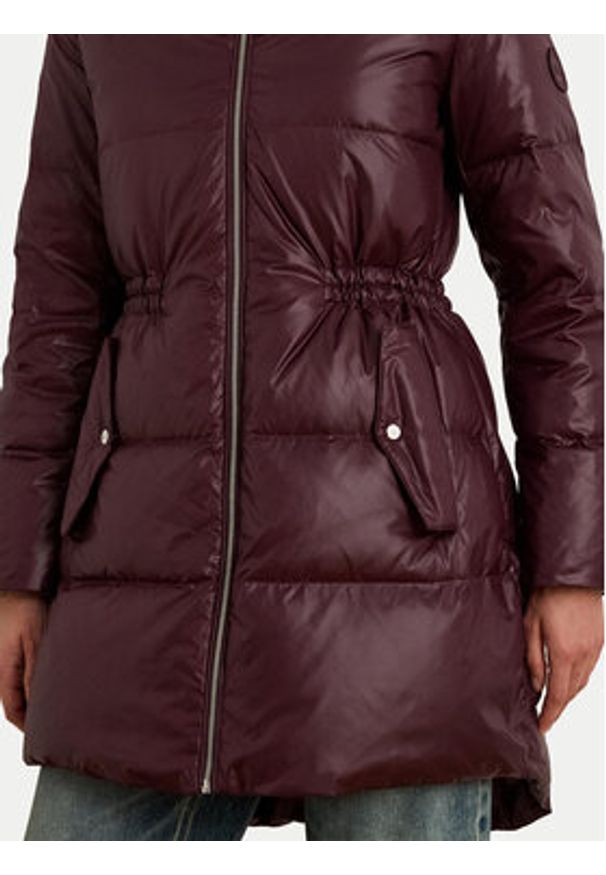 Lauren Ralph Lauren - LAUREN RALPH LAUREN Płaszcz zimowy 297P04101002 Bordowy Regular Fit. Kolor: czerwony. Materiał: syntetyk. Sezon: zima