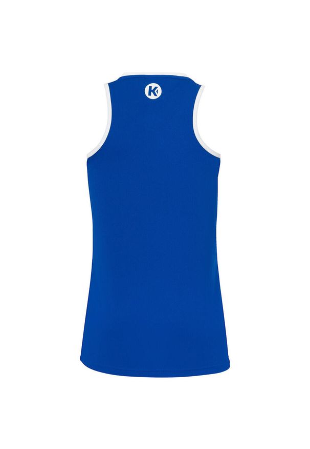 KEMPA - Damska koszulka typu tank top Kempa Player. Kolor: biały, niebieski, wielokolorowy. Wzór: kolorowy. Sport: koszykówka