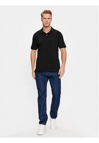 GAP - Gap Polo 586306-03 Czarny Regular Fit. Typ kołnierza: polo. Kolor: czarny. Materiał: bawełna