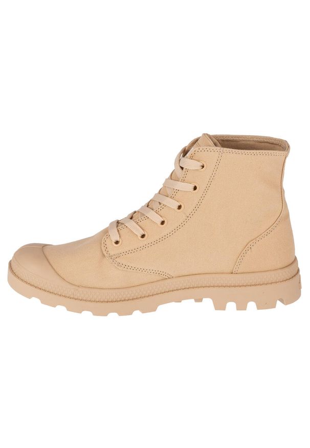 Buty sportowe Sneakersy unisex, Palladium Mono Chrome. Kolor: beżowy. Materiał: guma, materiał, tkanina, syntetyk. Sport: turystyka piesza