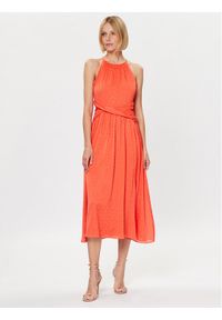 DKNY Sukienka codzienna DD3C3711 Koralowy Regular Fit. Okazja: na co dzień. Kolor: pomarańczowy. Materiał: syntetyk. Typ sukienki: proste. Styl: casual #1