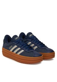 Adidas - adidas Sneakersy VL Court Bold JS4471 Granatowy. Kolor: niebieski. Materiał: materiał