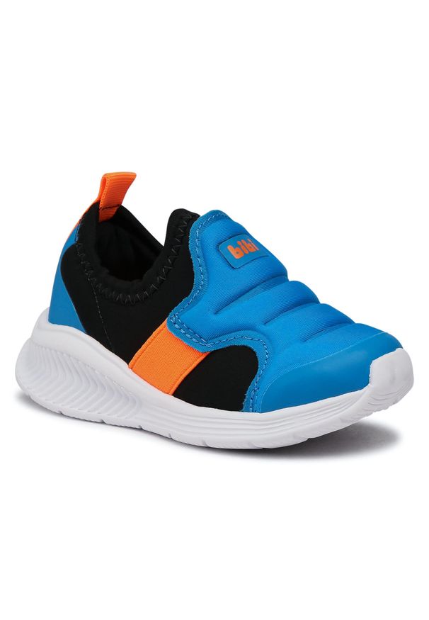 Sneakersy Bibi Fly Baby 1136055 Aqua/Black/Lisbela. Kolor: niebieski. Materiał: materiał