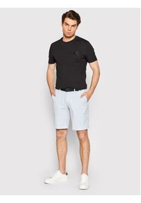 Calvin Klein Szorty materiałowe Garment Dye Belted K10K109443 Błękitny Slim Fit. Kolor: niebieski. Materiał: bawełna