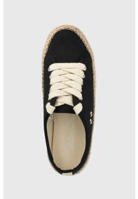 EMU Australia - Emu Australia espadryle Agonis Organic kolor czarny W12883.BLAK. Nosek buta: okrągły. Zapięcie: sznurówki. Kolor: czarny. Materiał: bawełna, guma #3