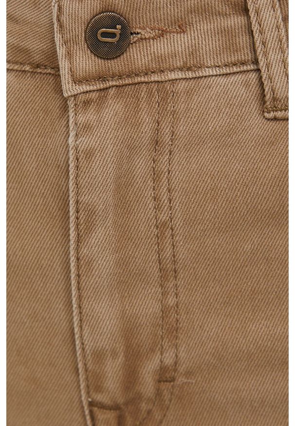 Answear Lab Jeansy bawełniane damskie high waist. Stan: podwyższony. Kolor: beżowy. Styl: wakacyjny