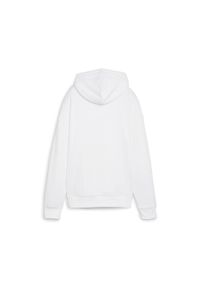Bluza z kapturem Puma Ess Script, Kobiety. Typ kołnierza: kaptur. Kolor: biały. Materiał: materiał, polar, bawełna. Sezon: zima