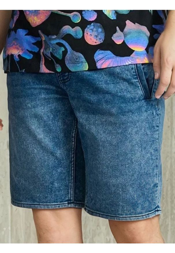 Sinsay - Szorty jeansowe - niebieski. Kolor: niebieski. Materiał: jeans