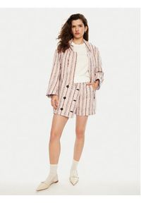 Munthe Marynarka Salorie 244151624411 Różowy Regular Fit. Kolor: różowy. Materiał: syntetyk
