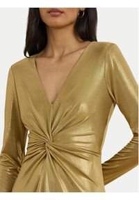 Lauren Ralph Lauren - LAUREN RALPH LAUREN Sukienka wieczorowa 253979967001 Złoty Slim Fit. Kolor: złoty. Materiał: syntetyk. Styl: wizytowy #4