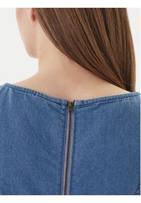 Vero Moda Sukienka jeansowa Kiara 10346411 Niebieski Regular Fit. Kolor: niebieski. Materiał: bawełna #2