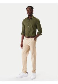 Tommy Jeans Koszula Original DM0DM04405 Zielony Slim Fit. Kolor: zielony. Materiał: bawełna #3