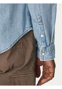 Guess Jeans Koszula M5RH55 D5M82 Niebieski Regular Fit. Kolor: niebieski. Materiał: bawełna #5