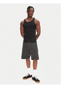 Jack & Jones - Jack&Jones Szorty jeansowe Alex 12269532 Czarny Baggy Fit. Kolor: czarny. Materiał: bawełna #4