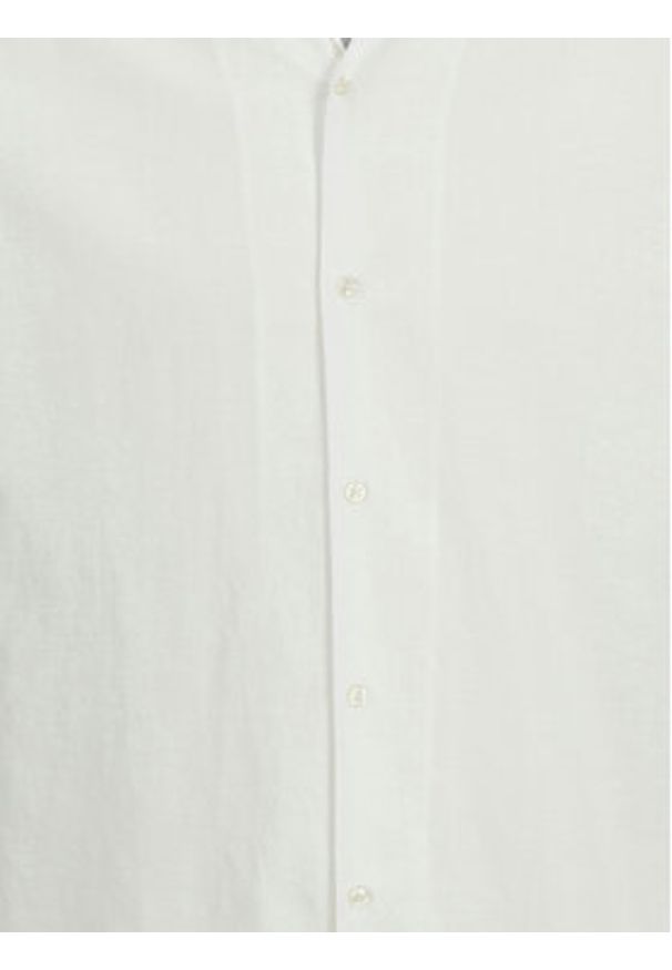 Jack & Jones Koszula Breeze Resort 12268967 Biały Relaxed Fit. Kolor: biały. Materiał: len, bawełna