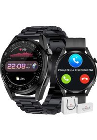 Smartwatch Giewont Smartwatch Giewont GW450-1 Czarny + Pasek Czarny Silikonowy. Rodzaj zegarka: smartwatch. Kolor: czarny