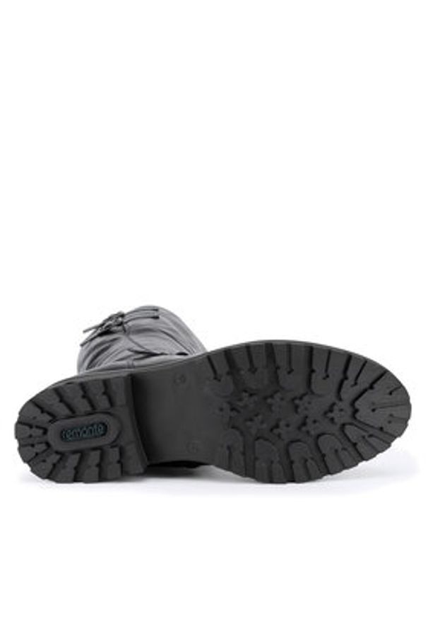 Remonte Kozaki R6590-01 Czarny. Kolor: czarny. Materiał: materiał