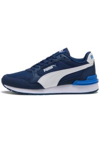 Adidasy Puma St Runner V4 Nl Jr, Dla obu płci. Kolor: niebieski. Materiał: skóra ekologiczna, materiał. Sport: fitness