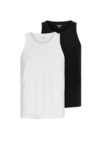 Jack & Jones Komplet tank topów Organic 12297688 Czarny Regular Fit. Kolor: czarny. Materiał: bawełna #6