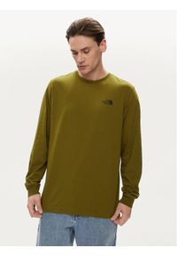 The North Face Longsleeve Easy NF0A87N8 Zielony Regular Fit. Kolor: zielony. Materiał: bawełna. Długość rękawa: długi rękaw