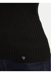 Guess Sweter W5YR08 Z0040 Czarny Slim Fit. Kolor: czarny. Materiał: syntetyk #4
