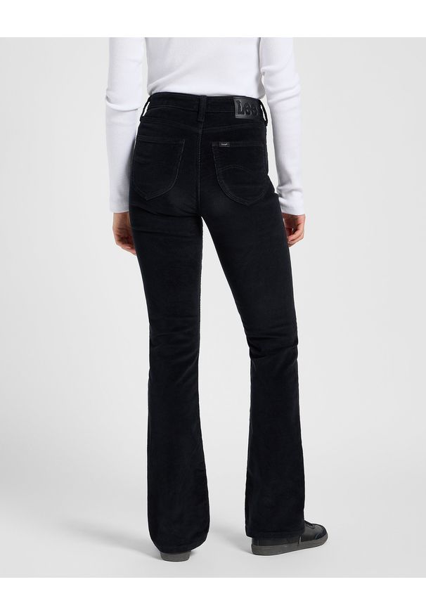 Lee - DAMSKIE SPODNIE MATERIAŁOWE LEE BREESE BOOT BLACK 112370934