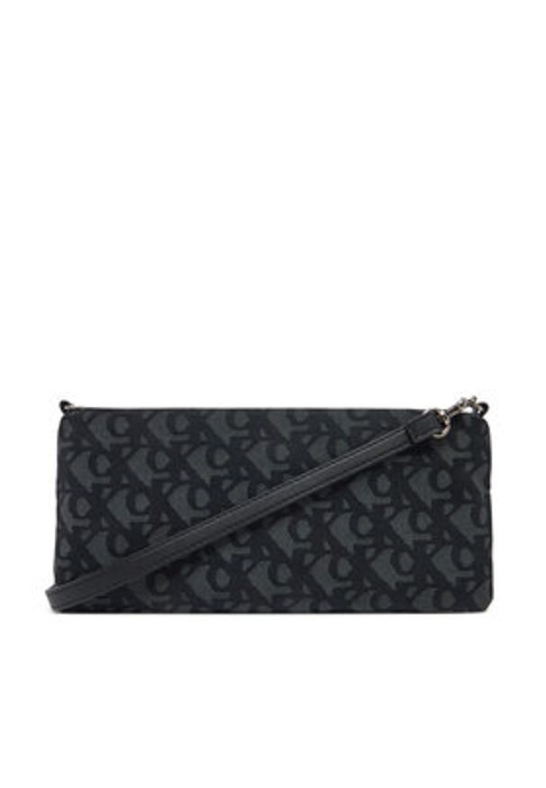 Calvin Klein Jeans Torebka Logo Jacquard Sophie Top Zip LV04K3183G Czarny. Kolor: czarny
