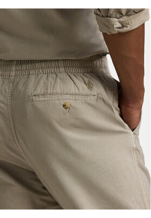 Polo Ralph Lauren Spodnie materiałowe 710958589002 Beżowy Classic Fit. Kolor: beżowy. Materiał: bawełna