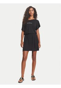 Emporio Armani Sukienka codzienna EW000783 AF12192 UC001 Czarny Regular Fit. Okazja: na co dzień. Kolor: czarny. Materiał: wiskoza. Typ sukienki: proste. Styl: casual #4