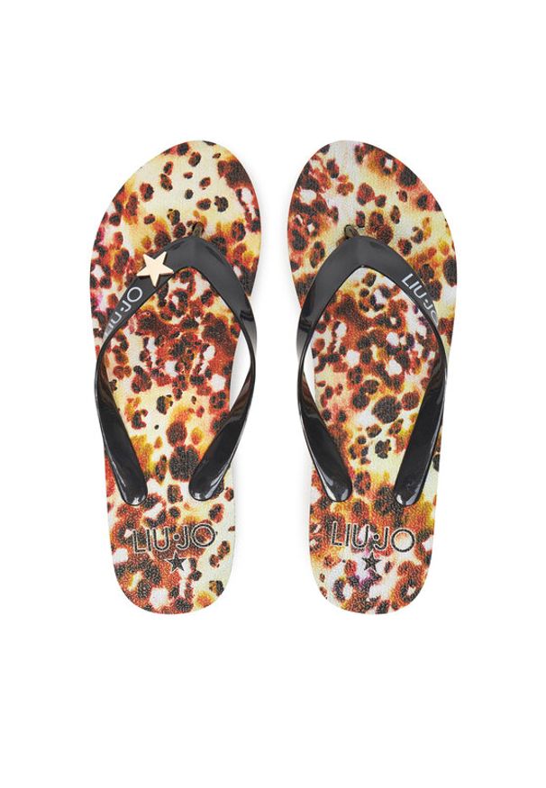 Liu Jo Japonki Ciabatta VA5188 E1005 Czarny. Kolor: czarny. Materiał: syntetyk