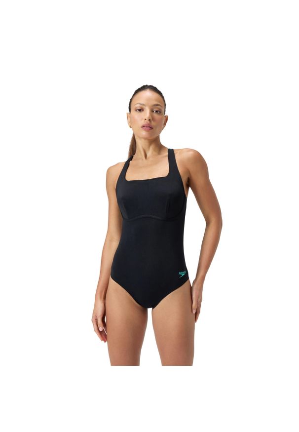 Strój kąpielowy damski Speedo Flex Band Anthracite. Kolor: czarny, niebieski, wielokolorowy