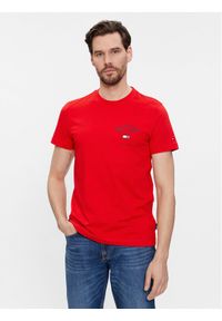 TOMMY HILFIGER - Tommy Hilfiger T-Shirt Arch Varsity MW0MW33689 Czerwony Regular Fit. Kolor: czerwony. Materiał: bawełna