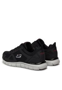 skechers - Skechers Sneakersy Scloric 52631/BKRD Czarny. Kolor: czarny. Materiał: mesh, materiał #4