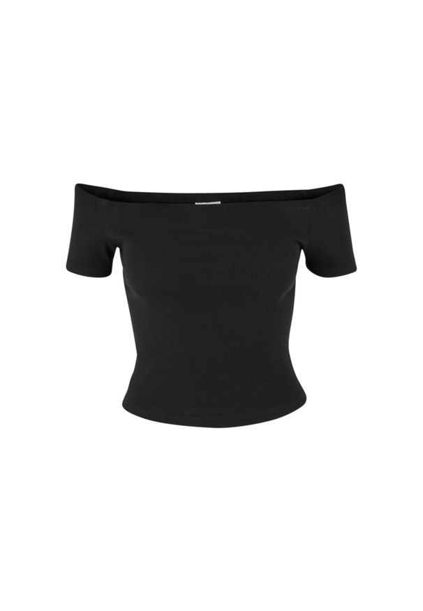 Urban Classics - Damski/żebrowany Organiczny Top Na Ramiączkach. Kolor: czarny. Długość rękawa: na ramiączkach