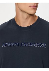 Armani Exchange T-Shirt 6DZTBD ZJ3VZ 1510 Granatowy Regular Fit. Kolor: niebieski. Materiał: bawełna #2