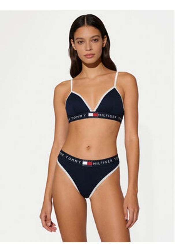 TOMMY HILFIGER - Tommy Hilfiger Biustonosz braletka UW0UW06271 Granatowy. Kolor: niebieski. Materiał: syntetyk