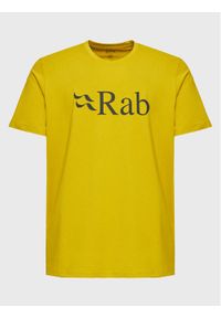 Rab T-Shirt Stance Logo QCB-08-SU Pomarańczowy Regular Fit. Kolor: pomarańczowy. Materiał: bawełna