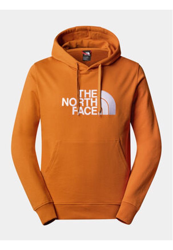 The North Face Bluza Light Drew Peak NF00A0TE Pomarańczowy Regular Fit. Kolor: pomarańczowy. Materiał: bawełna