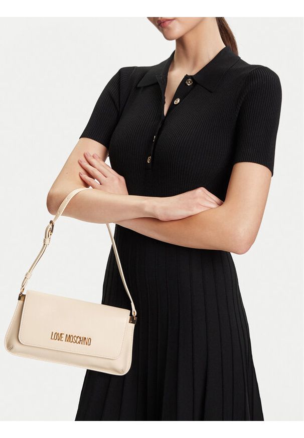 Love Moschino - LOVE MOSCHINO Torebka JC4058PP1NLO0110 Beżowy. Kolor: beżowy. Materiał: skórzane