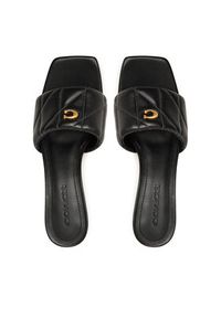 Coach Klapki Holly CAS87 Czarny. Kolor: czarny. Materiał: skóra #3