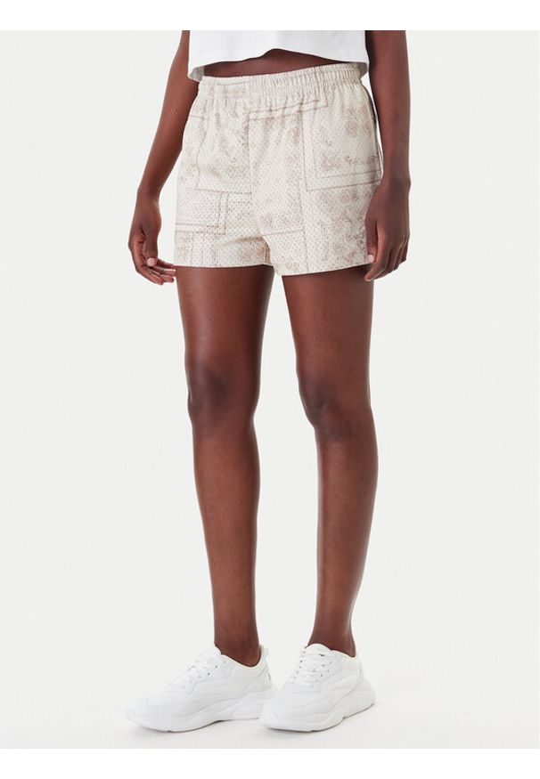 Karl Kani Szorty sportowe Signature Mesh Mini PD00005437 Beżowy Regular Fit. Kolor: beżowy. Materiał: syntetyk