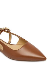 MICHAEL Michael Kors Baleriny Dina 40R6DIFP2L Brązowy. Kolor: brązowy. Materiał: skóra #5