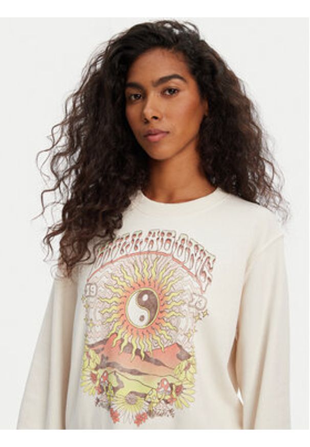 Billabong Bluza Balanced Out EBJSF00171 Beżowy Regular Fit. Kolor: beżowy. Materiał: bawełna