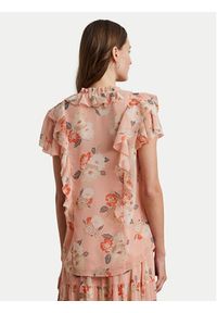 Lauren Ralph Lauren - LAUREN RALPH LAUREN Bluzka 200963698001 Różowy Relaxed Fit. Kolor: różowy. Materiał: syntetyk