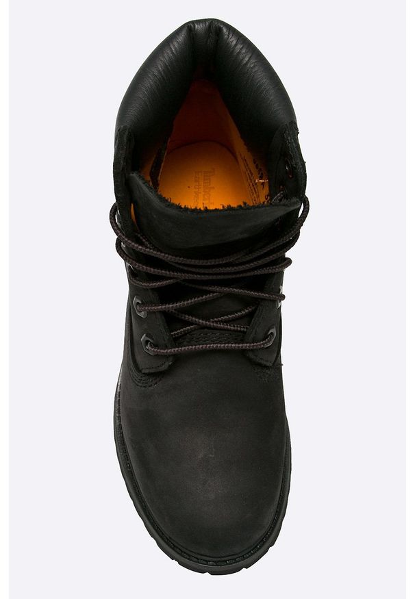 Timberland - Botki. Nosek buta: okrągły. Zapięcie: sznurówki. Kolor: czarny. Materiał: skóra