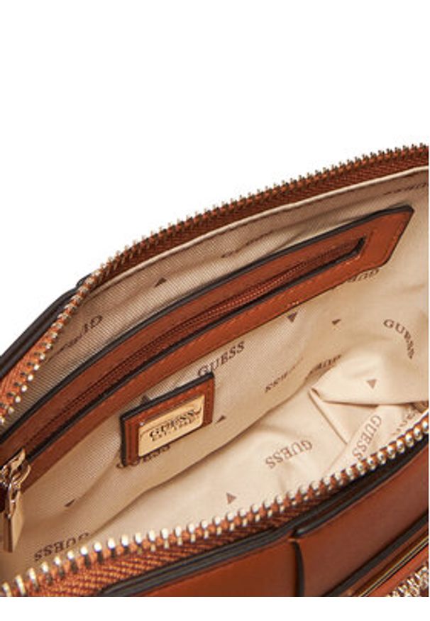 Guess Torebka Maylee Mini HWWG96 61720 Brązowy. Kolor: brązowy. Materiał: skórzane