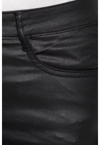 Vila - Spodnie. Kolor: czarny. Materiał: materiał, wiskoza, elastan, tkanina, nylon. Wzór: gładki #2